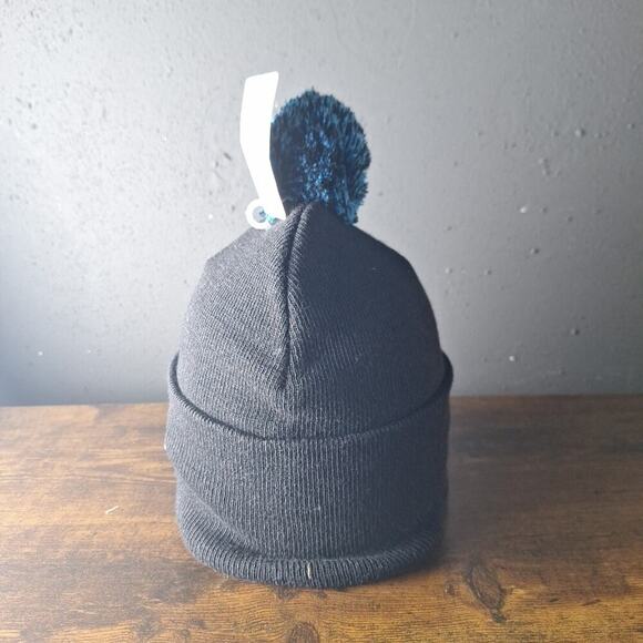 Carolina Panthers NFL Unisex Logo Beanie Cuff Hat Wirh Pom - Picture 2 of 5